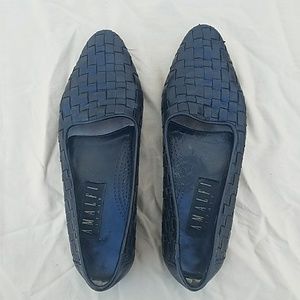 Amalfi Italy Leather Woven Flats